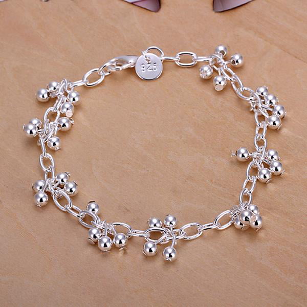 NEW Fashion 925 Silver Flower Bangle European Charm Bracelet Fit Women Size Pick